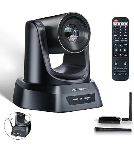 TONGVEIO HD 1080P PTZビデオカメラ TONGVEO 3X Optical Zoom PTZ Camera HDMI USB 3.0 1080P 60fps 114